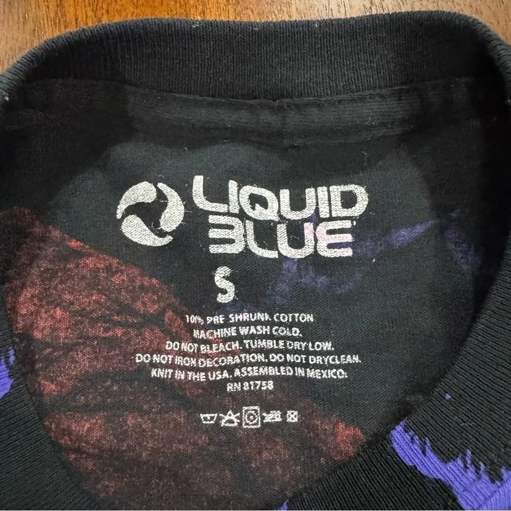 Liquid Blue Red Dragon vs. Knight All Over Print T Shirt Reprint Size Small - Picture 3 of 5